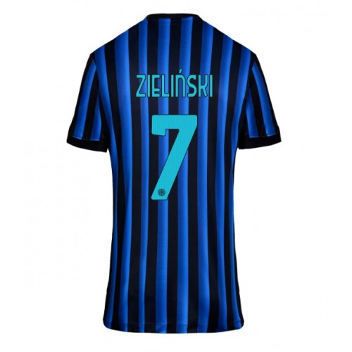 Stroje piłkarskie Inter Milan Piotr Zielinski #7 Koszulka Podstawowej dla damskie 2025-26 Krótki Rękaw